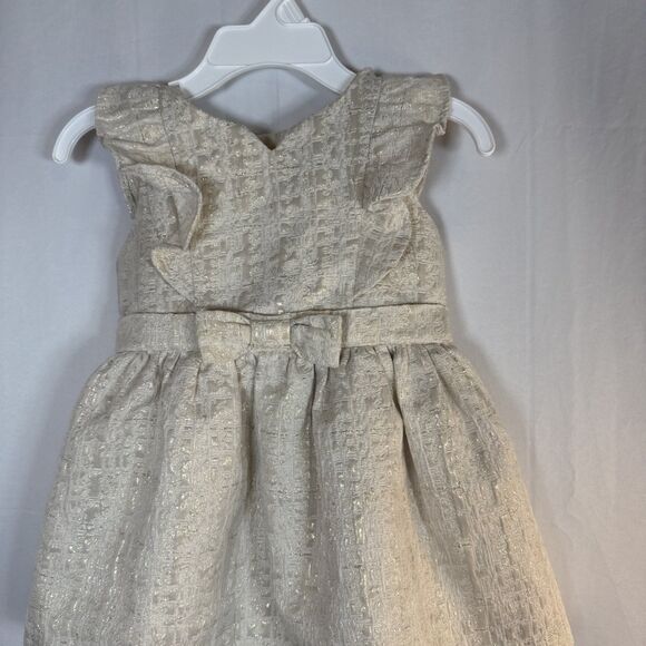 Osh Kosh B Gosh Girl's Sleeveless Dress Size 12 Month Gold  Holiday Christmas - Picture 2 of 10